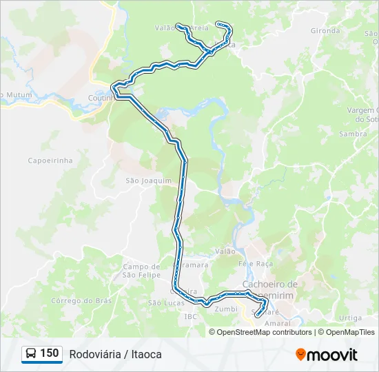 150 Bus Line Map