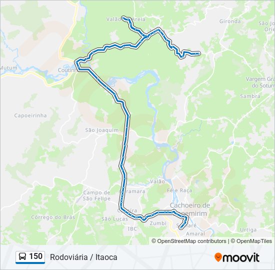 150 bus Line Map