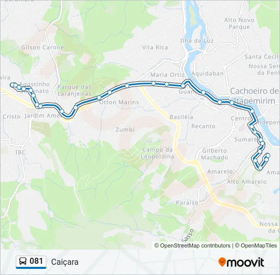 081 Bus Line Map