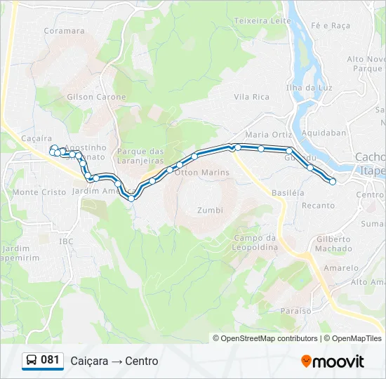 081 Bus Line Map