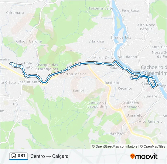 081 Bus Line Map
