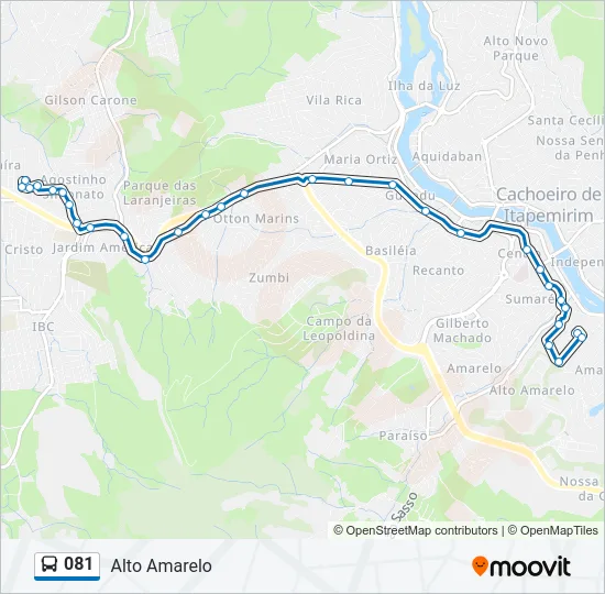081 Bus Line Map