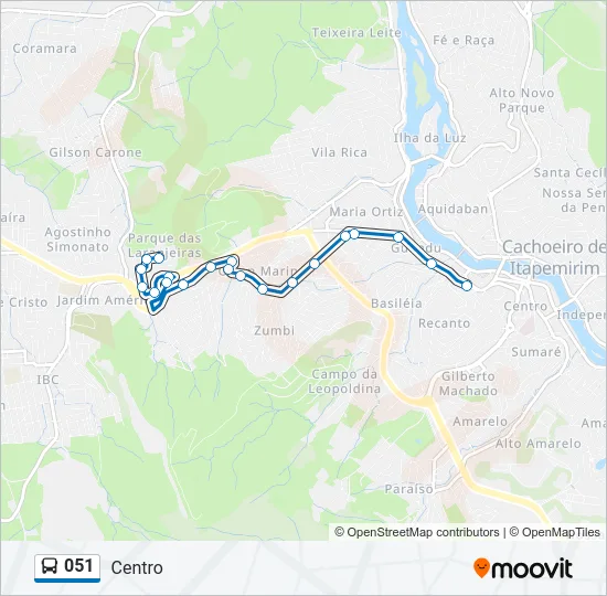 051 Bus Line Map