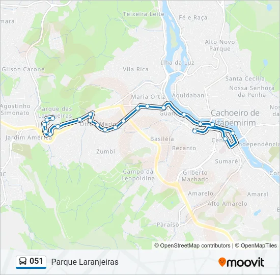 051 Bus Line Map