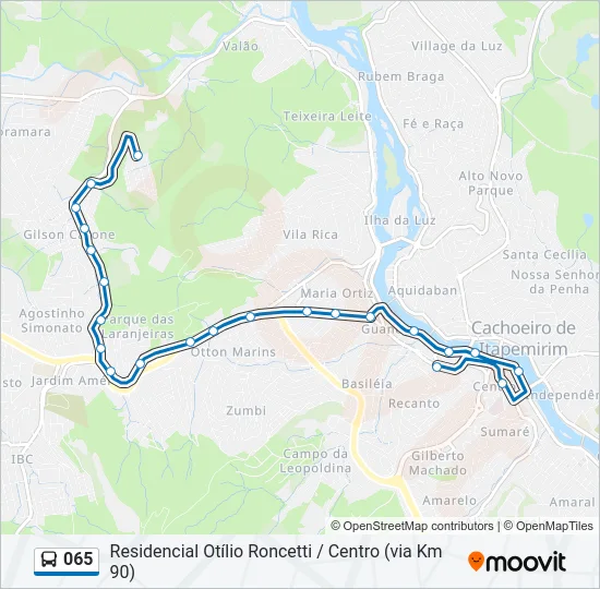 065 Bus Line Map