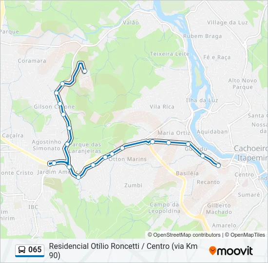 065 Bus Line Map