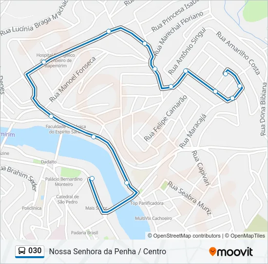 030 Bus Line Map