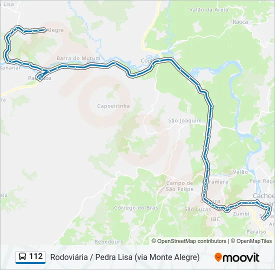 112 Bus Line Map