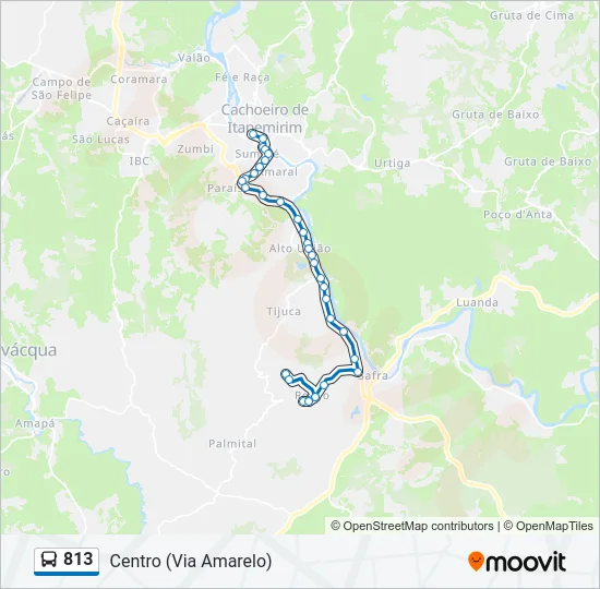 813 Bus Line Map