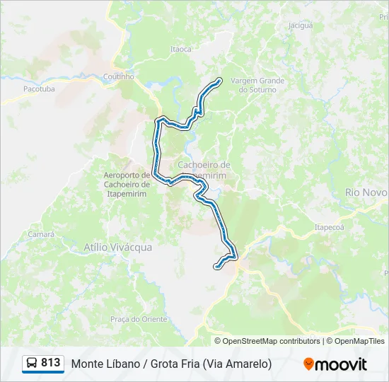 813 Bus Line Map
