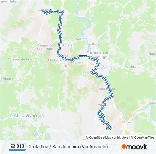 813 Bus Line Map