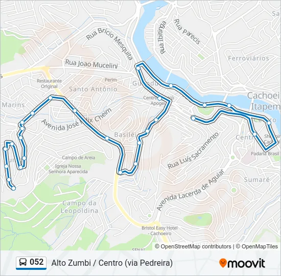 052 Bus Line Map