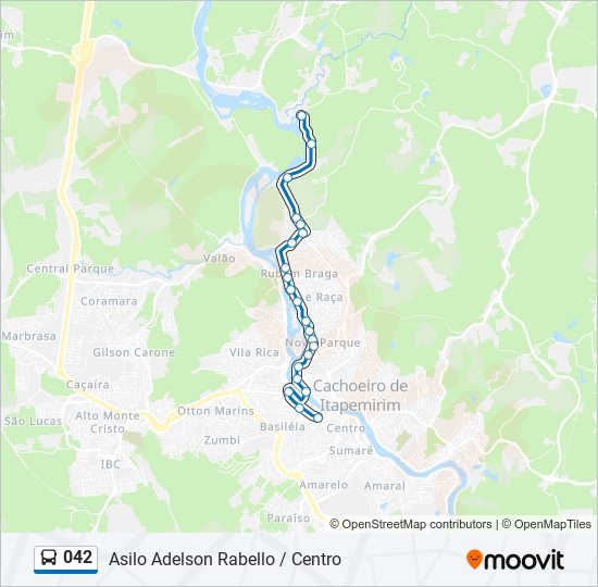 042 bus Line Map