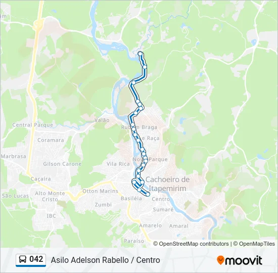 042 Bus Line Map