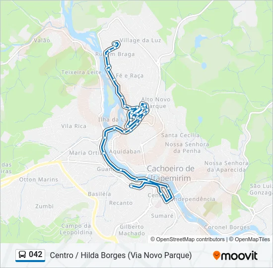 042 Bus Line Map