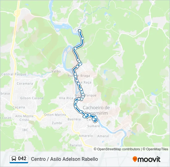 042 Bus Line Map