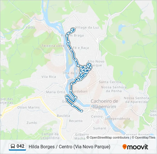 042 Bus Line Map