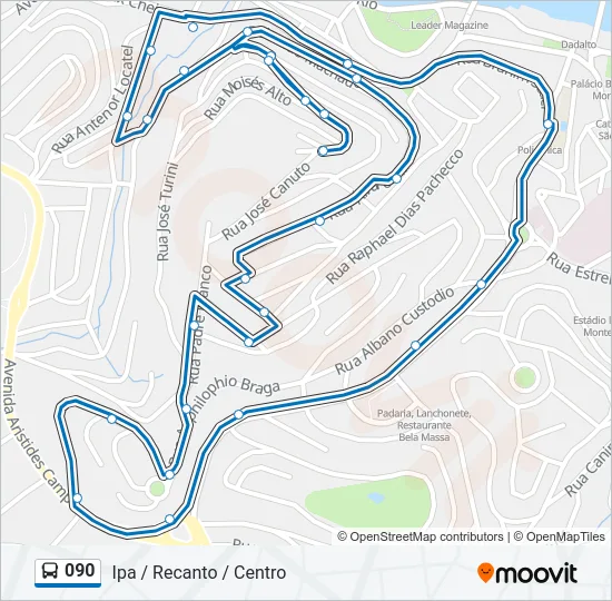 090 Bus Line Map