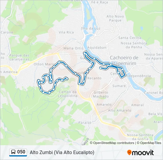 050 Bus Line Map
