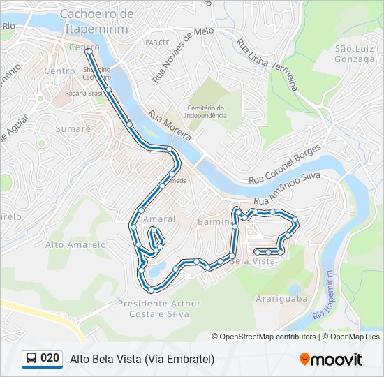 020 bus Line Map