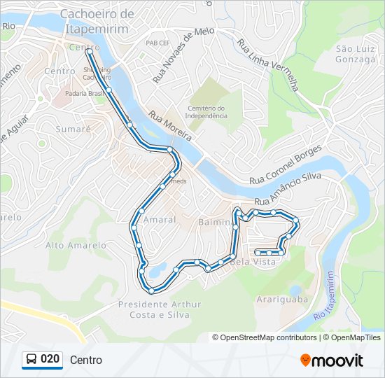 020 bus Line Map