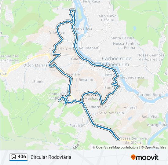 406 bus Line Map