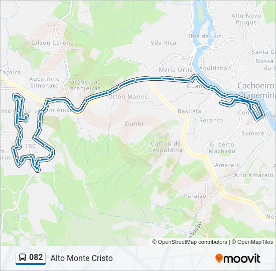082 Bus Line Map