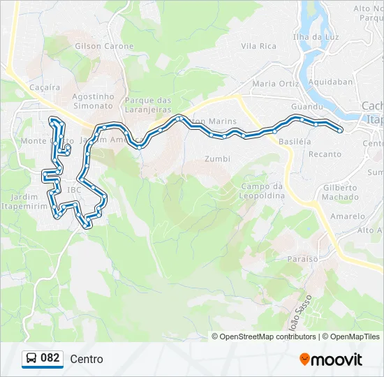 082 Bus Line Map