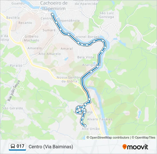 017 Bus Line Map