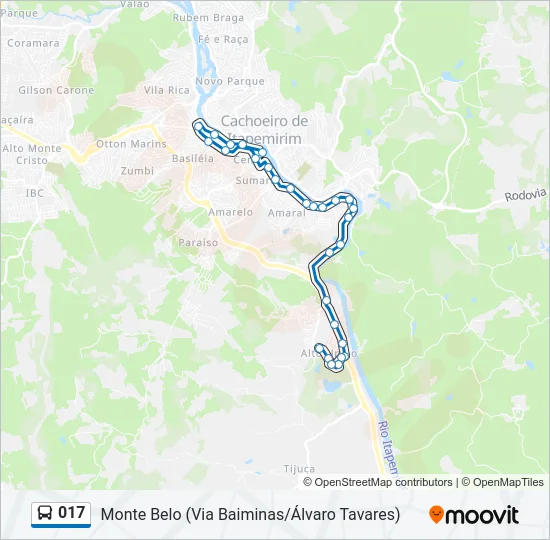 017 Bus Line Map