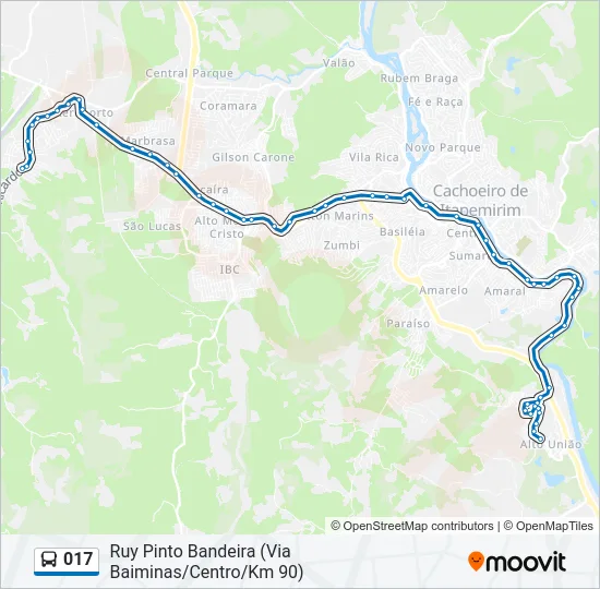 017 Bus Line Map