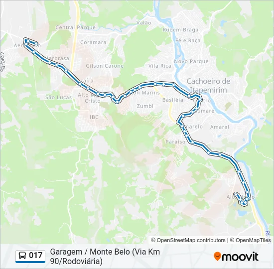 017 Bus Line Map