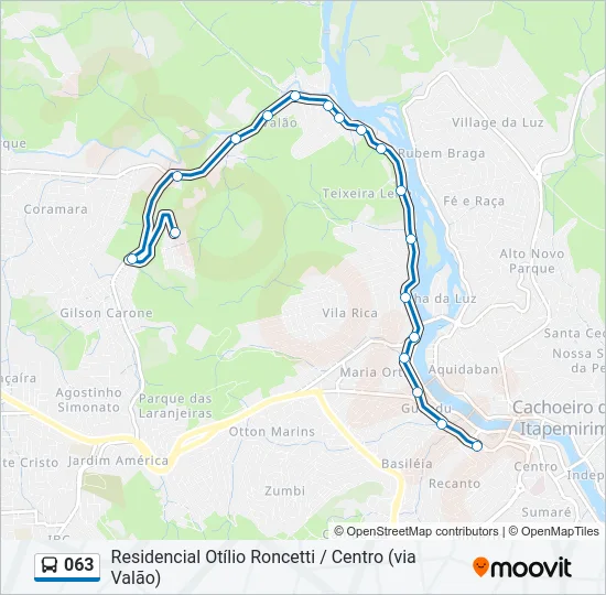 063 Bus Line Map