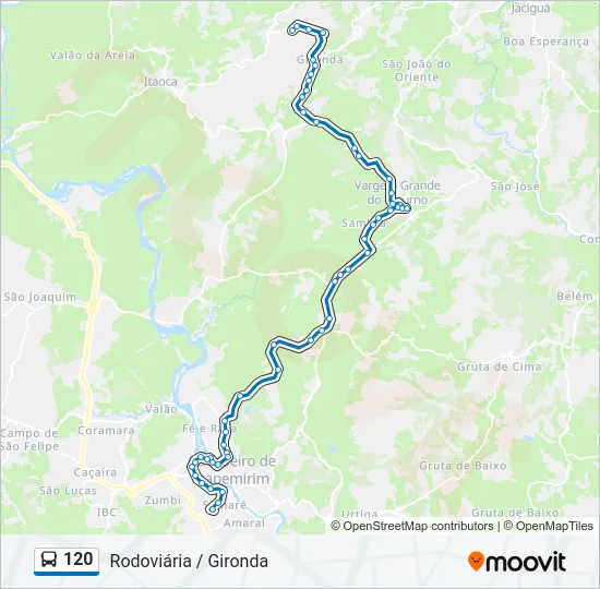 120 Bus Line Map
