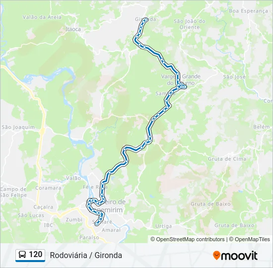 120 Bus Line Map