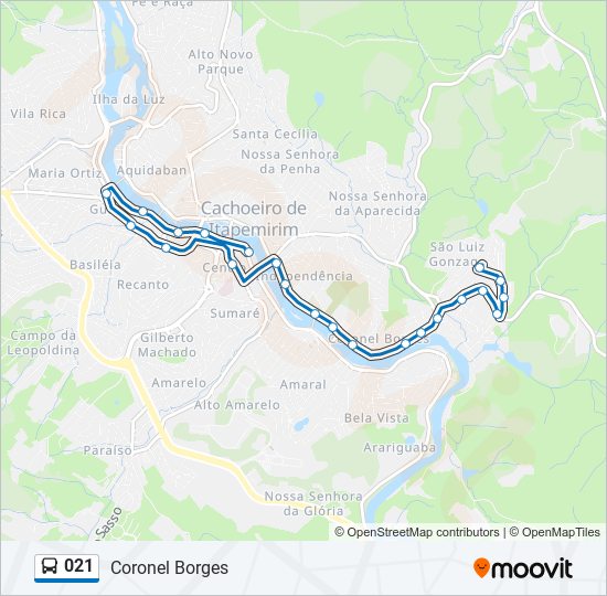 021 bus Line Map