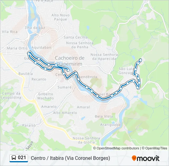 021 Bus Line Map