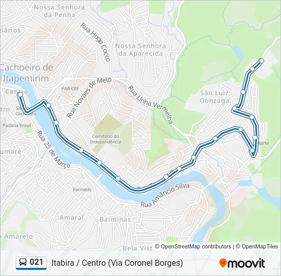 021 Bus Line Map