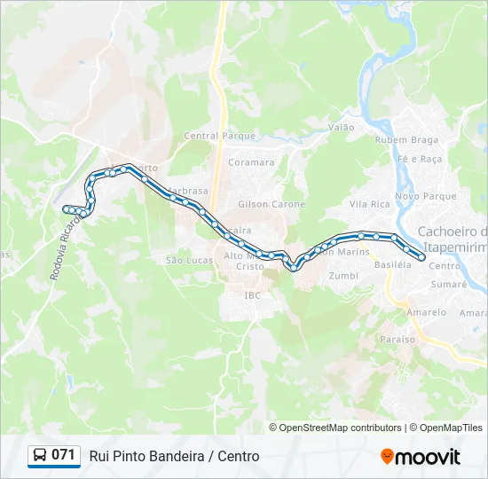 071 Bus Line Map