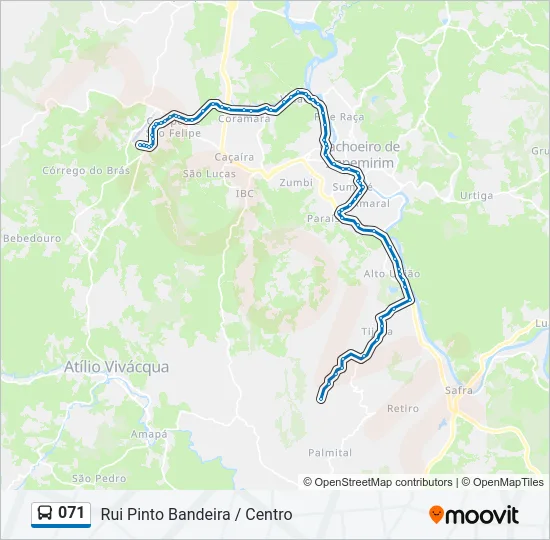 071 Bus Line Map