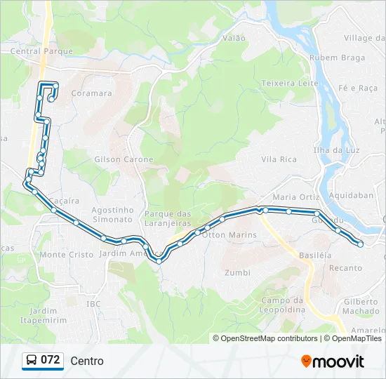 072 Bus Line Map