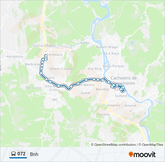 072 bus Line Map