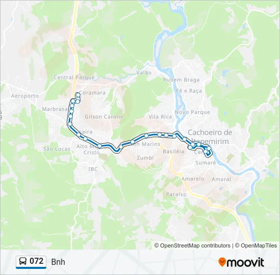 072 Bus Line Map