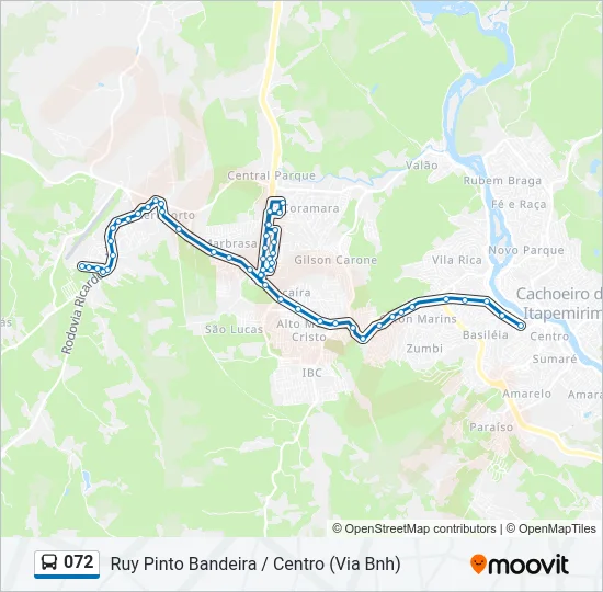 072 Bus Line Map