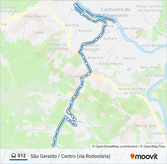 012 Bus Line Map