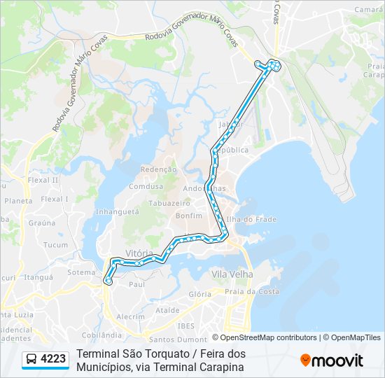 4223 bus Line Map