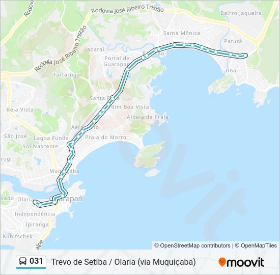 031 Bus Line Map