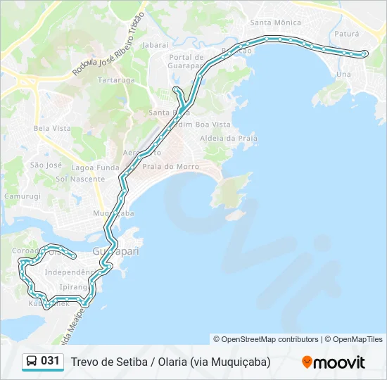 031 Bus Line Map