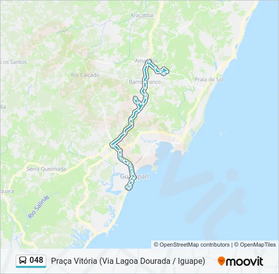 048 Bus Line Map