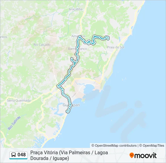 048 Bus Line Map